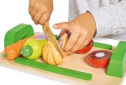 Holztablett Mit Gemüse Chopping Board Fruits Eichhorn 12 Teile Ab 24 Monaten