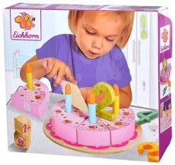 Geburtstagstorte Aus Holz Auf Einem Tablett Cake Eichhorn Mit Kerzen Und Zahlen Ab 24 Monaten