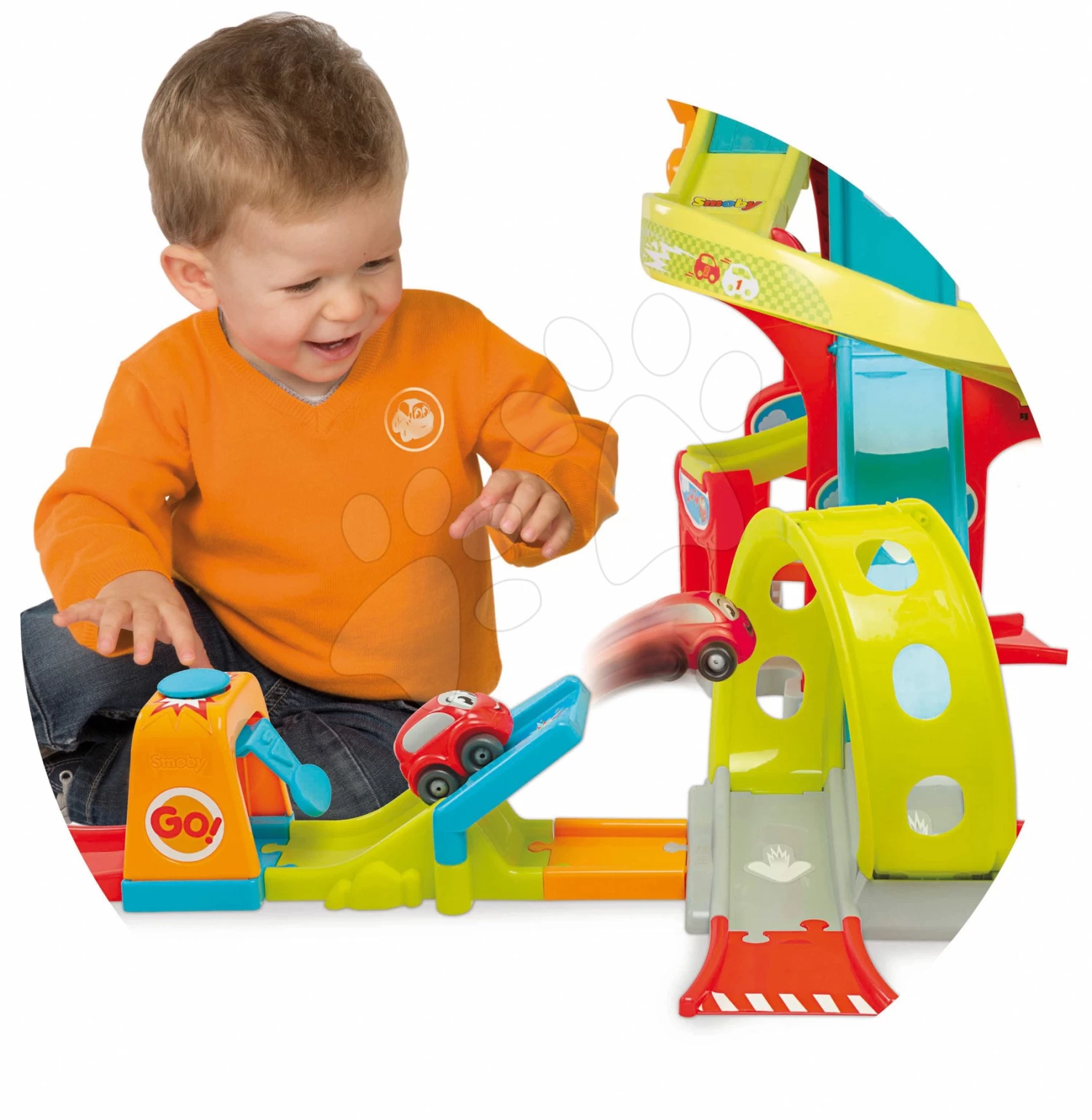 Set Küche Mit Technischer Ausstattung Tech Edition Smoby Elektronisch Mit Einer Springenden Autobahn Mit 12 Autos – Bild 12