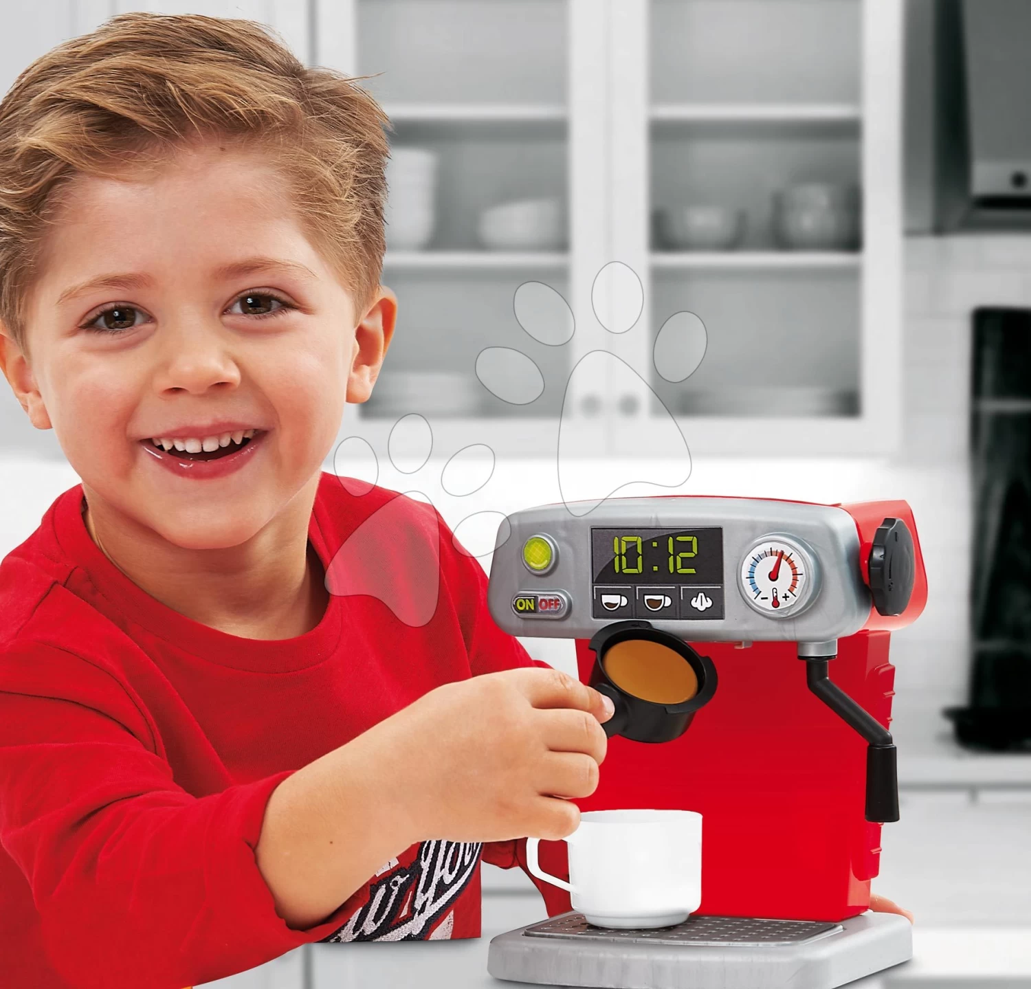 ECOIFFIER Spielküche Mit Geräten Kitchen Set 3in1 Écoiffier Mit Kaffeemaschine Und Küchenmaschine Und 23 Zubehörteilen Ab 18 Monaten ECO1689 – Bild 2
