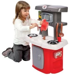 ECOIFFIER Spielküche Mit Mikrowelle Loft Écoiffier Mit Kühlschrank Und 14 Zubehörteilen Ab 18 Monaten