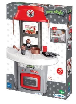 ECOIFFIER Kupfer Küche 100% Chef Italian Écoiffier Mit 13 Zubehörteilen Ab 18 Monaten