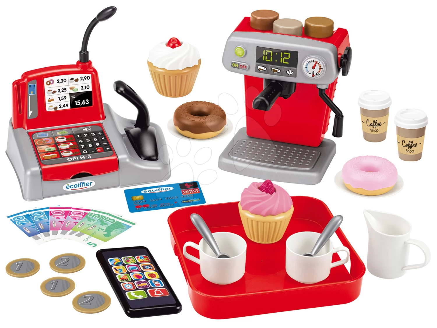 Set Küche Mit Technischer Ausstattung Tech Edition Smoby Elektronisches Und Kleines Café Mit Espressomaschine Und Desserts – Bild 12