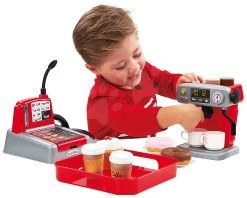 Set Küche Mit Technischer Ausstattung Tech Edition Smoby Elektronisches Und Kleines Café Mit Espressomaschine Und Desserts