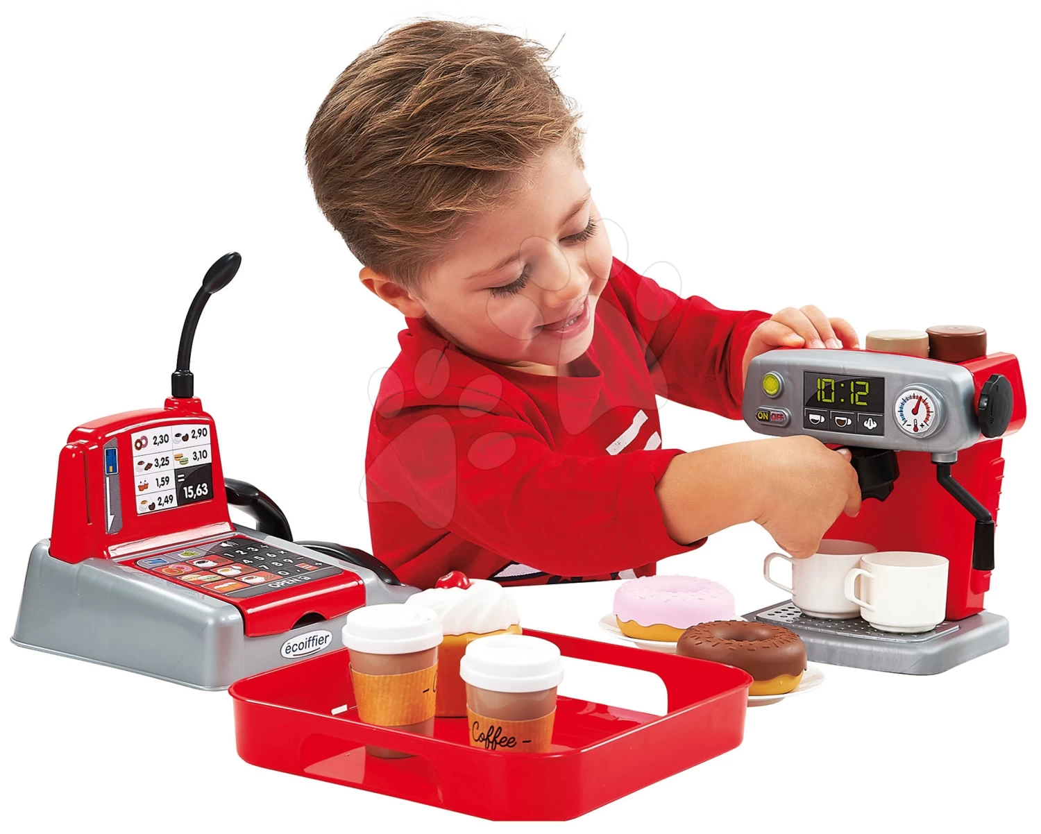 Set Küche Mit Technischer Ausstattung Tech Edition Smoby Elektronisches Und Kleines Café Mit Espressomaschine Und Desserts