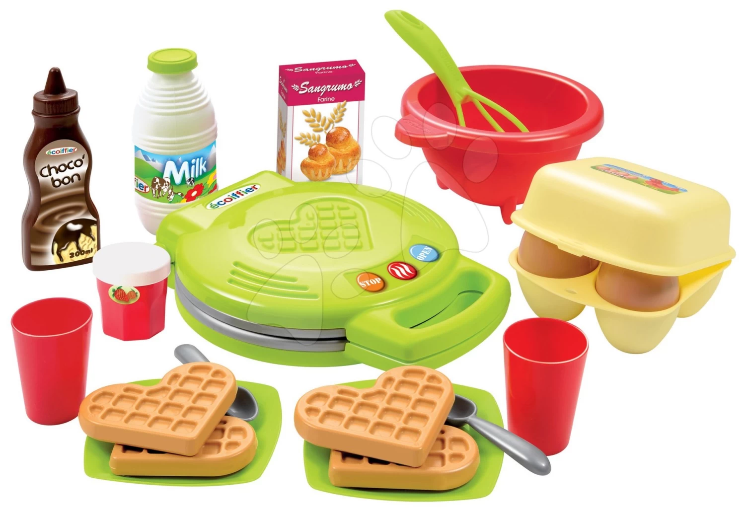 Set Küche Wachsend Mit Fließendem Wasser Tefal Evolutive Grand Chef Smoby Und Eine Pizzeria Mit Kasse Und Waffeleisen – Bild 4