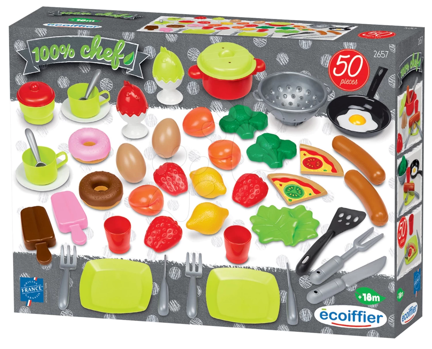 Restaurant Mit Elektronischer Küche Chef Corner Restaurant Smoby Und Lebensmittel Mit Geschirr 50 Teile – Bild 4