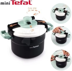Dampfkochtopf Tefal Clipso Pressure Cooker Smoby Mit Grau-olivem Öffnungssystem