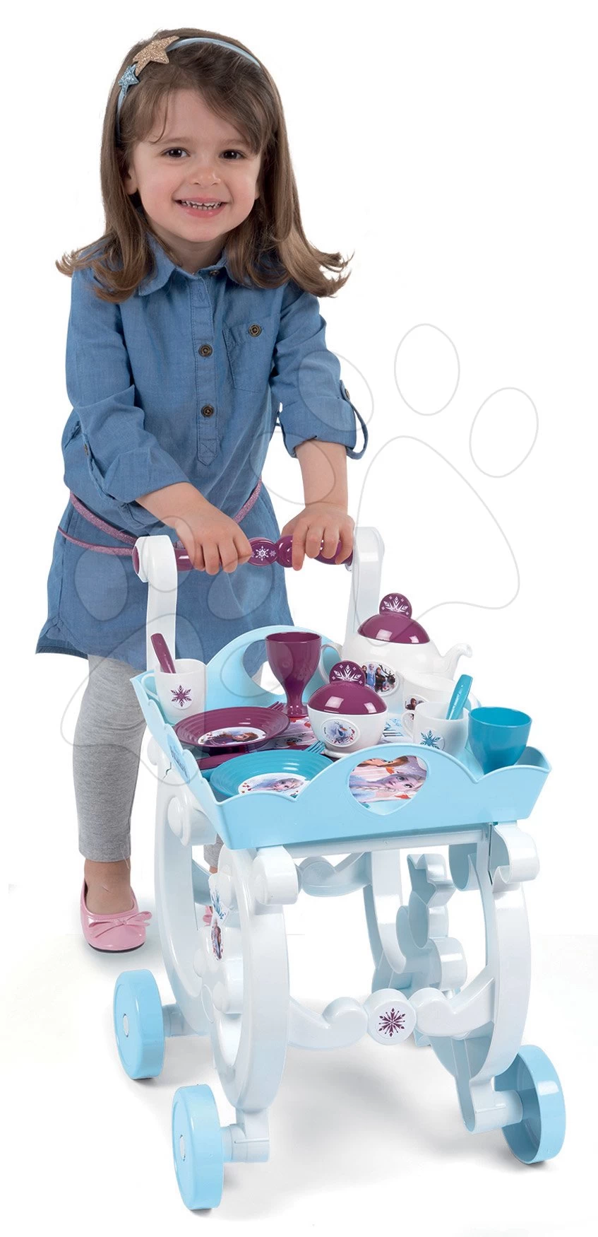 Servierwagen Frozen 2 Disney XL Tee Trolley Smoby Mit 17 Zubehörteilen