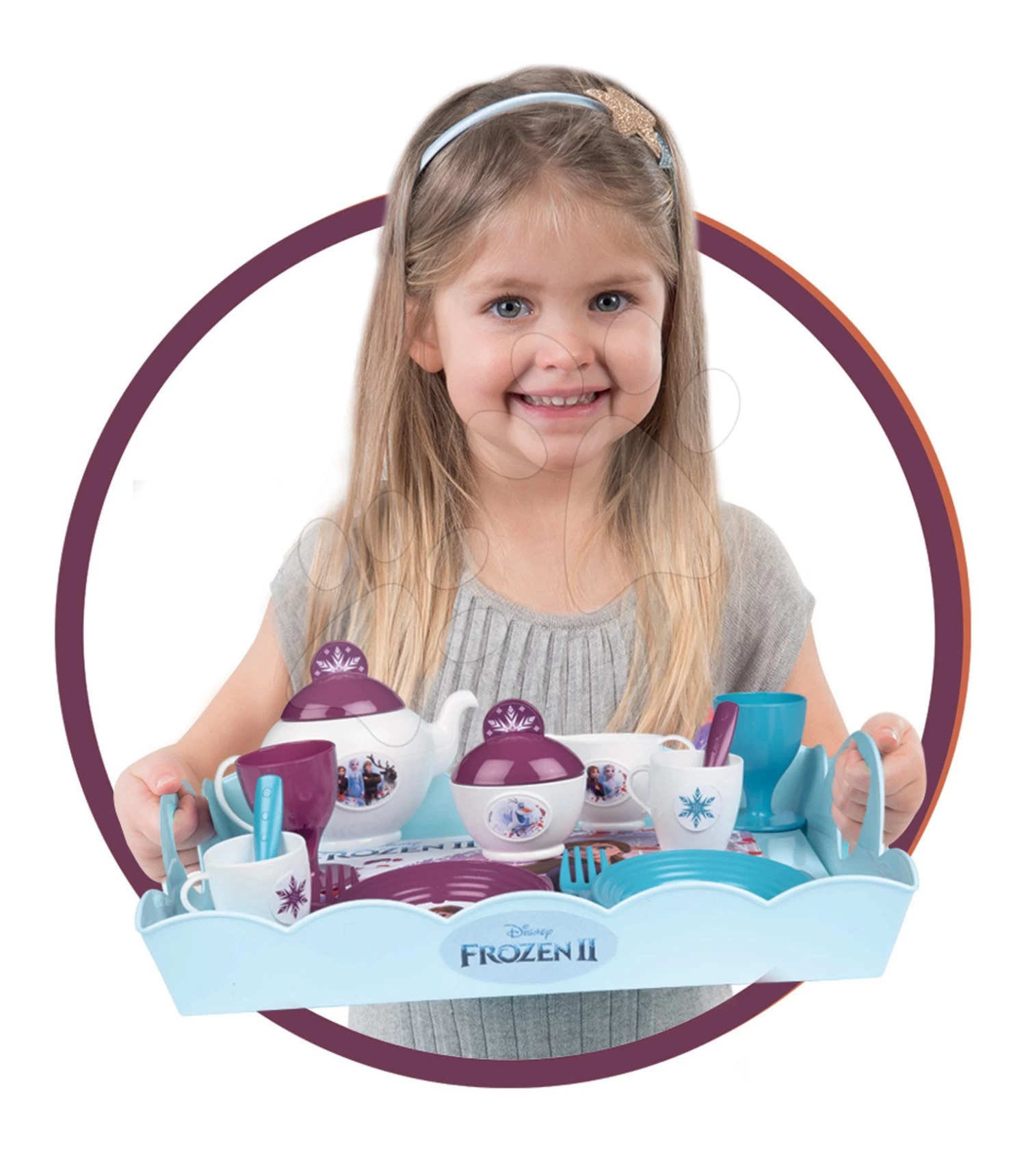 Servierwagen Frozen 2 Disney XL Tee Trolley Smoby Mit 17 Zubehörteilen – Bild 4