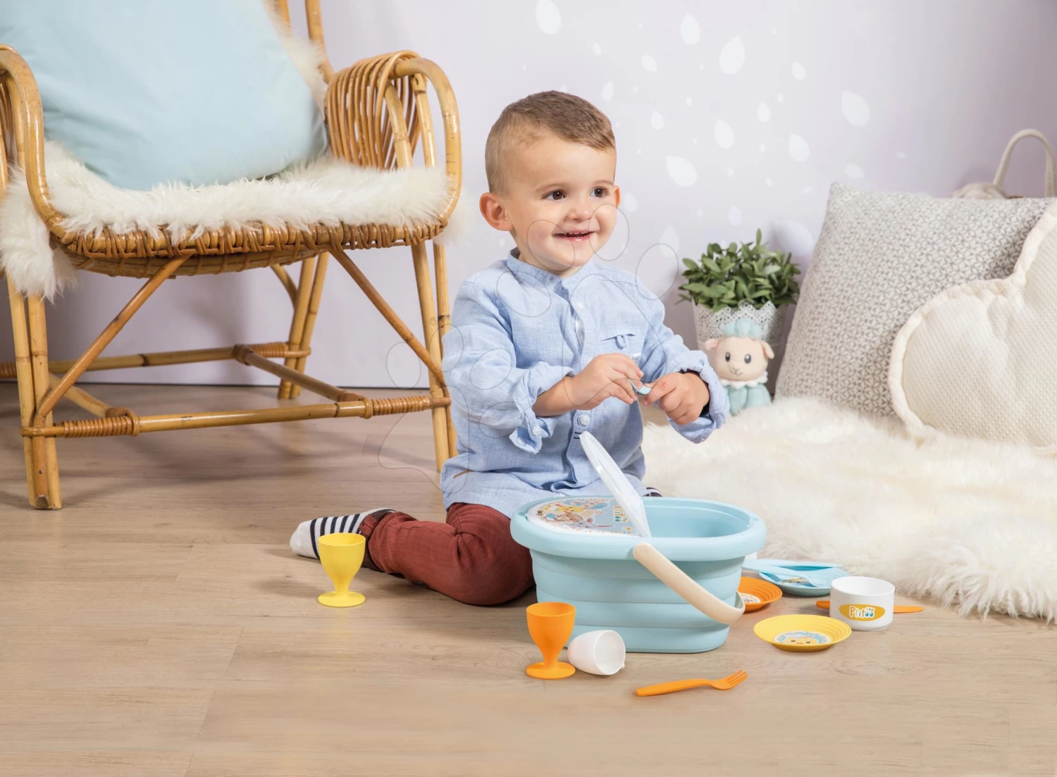 Picknickkorb Ptitoo Smoby Mit Tellern Und Tassen Ab 18 Monaten – Bild 5