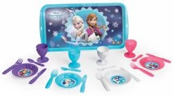 Esstablett Mit Lunchset Frozen Disney Smoby Mit Glitzer Und 21 Zubehörteilen Aquamarin