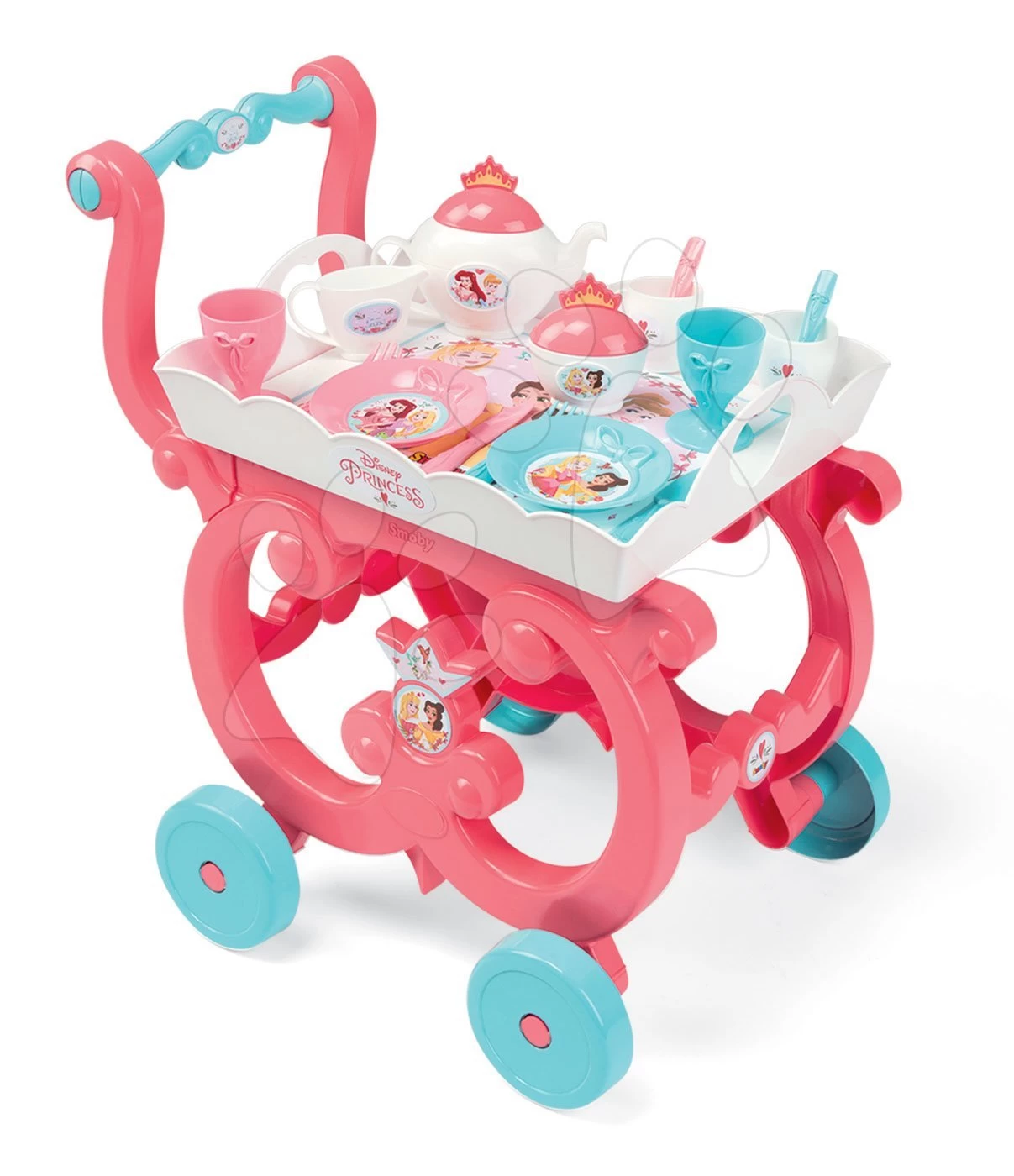 Küchenset Elektronisch Tefal Studio 360° XXL Bubble Smoby Karotte Und Servierwagen Prinzessinnen XL Tea Trolley – Bild 4