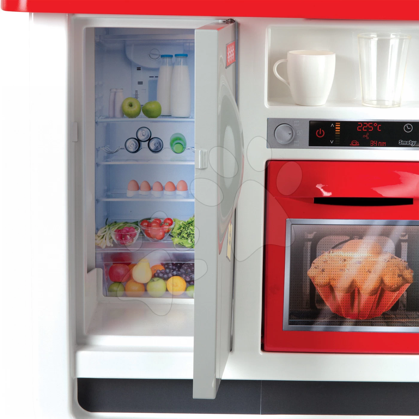 Küchenset Guten Appetit Smoby Mit Sounds Und Kaffeemaschine Und Lebensmitteln Im Netz Bubble Cook – Bild 5