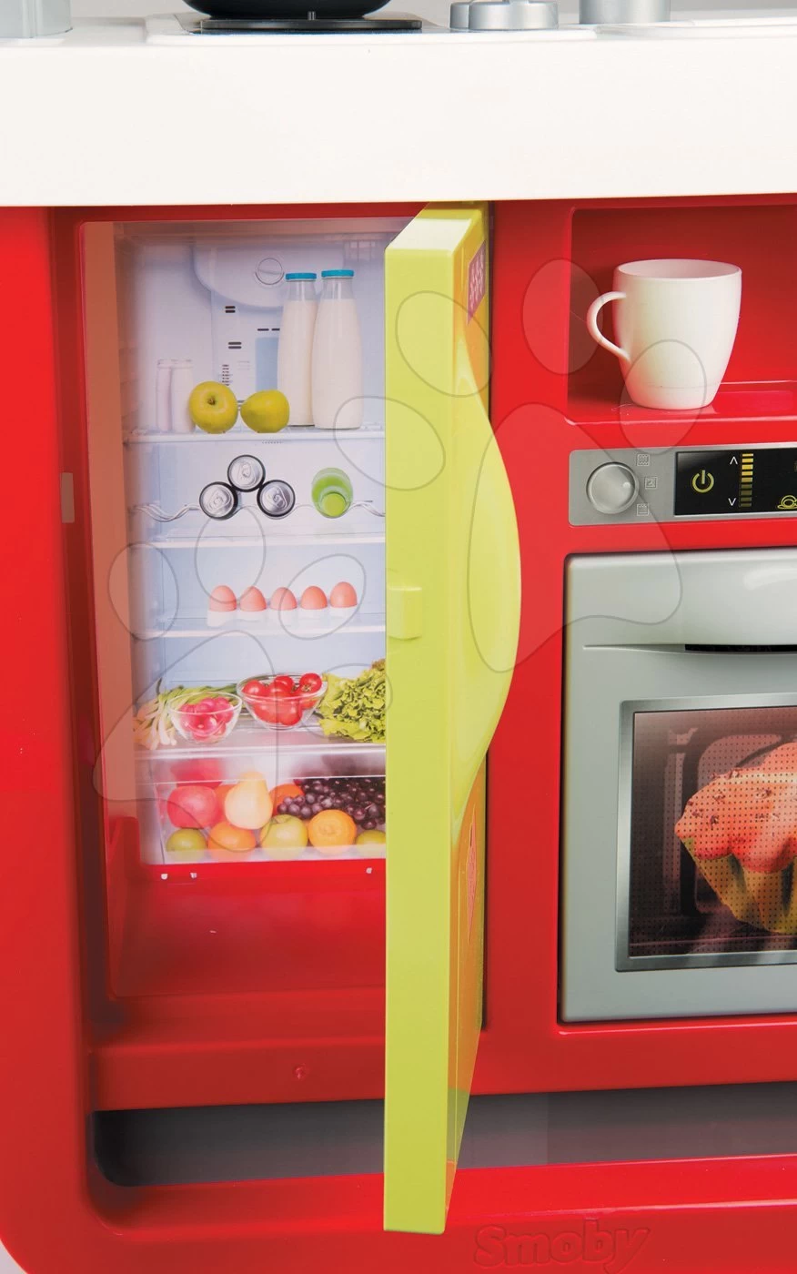 Küchenset Cherry Special Smoby Mit Sound Und Kaffeemaschine Undund Lebensmitteln Im Netz Bubble Cook – Bild 2