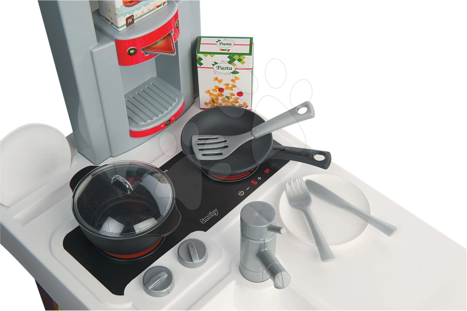 Küchenset Cherry Special Smoby Mit Sound Und Kaffeemaschine Undund Lebensmitteln Im Netz Bubble Cook – Bild 3