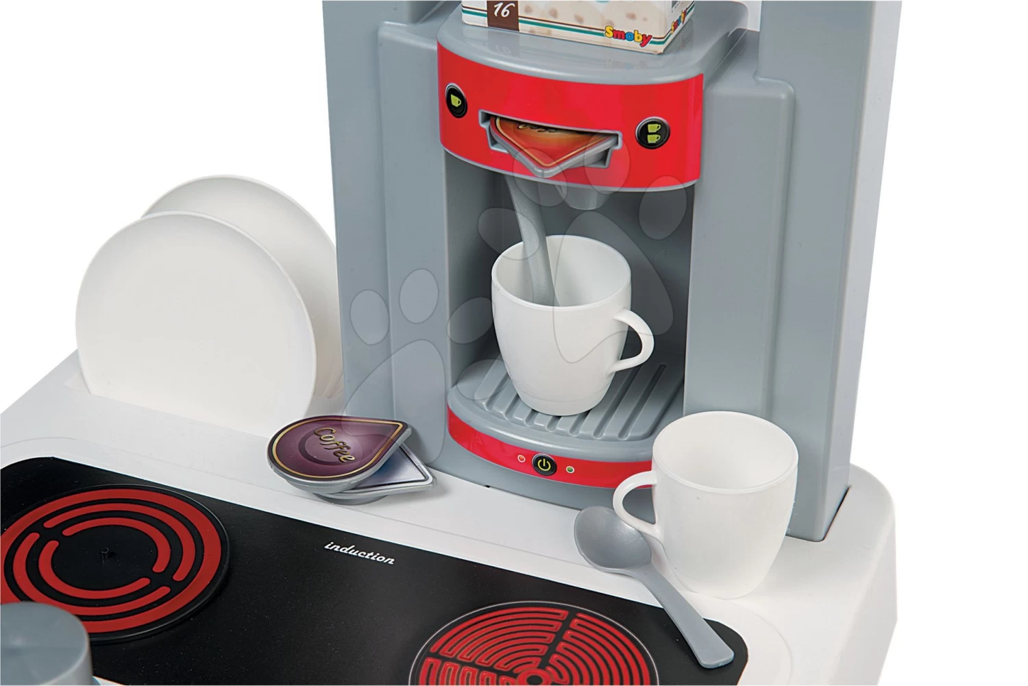 Küchenset Cherry Special Smoby Mit Sound Und Kaffeemaschine Undund Lebensmitteln Im Netz Bubble Cook – Bild 4