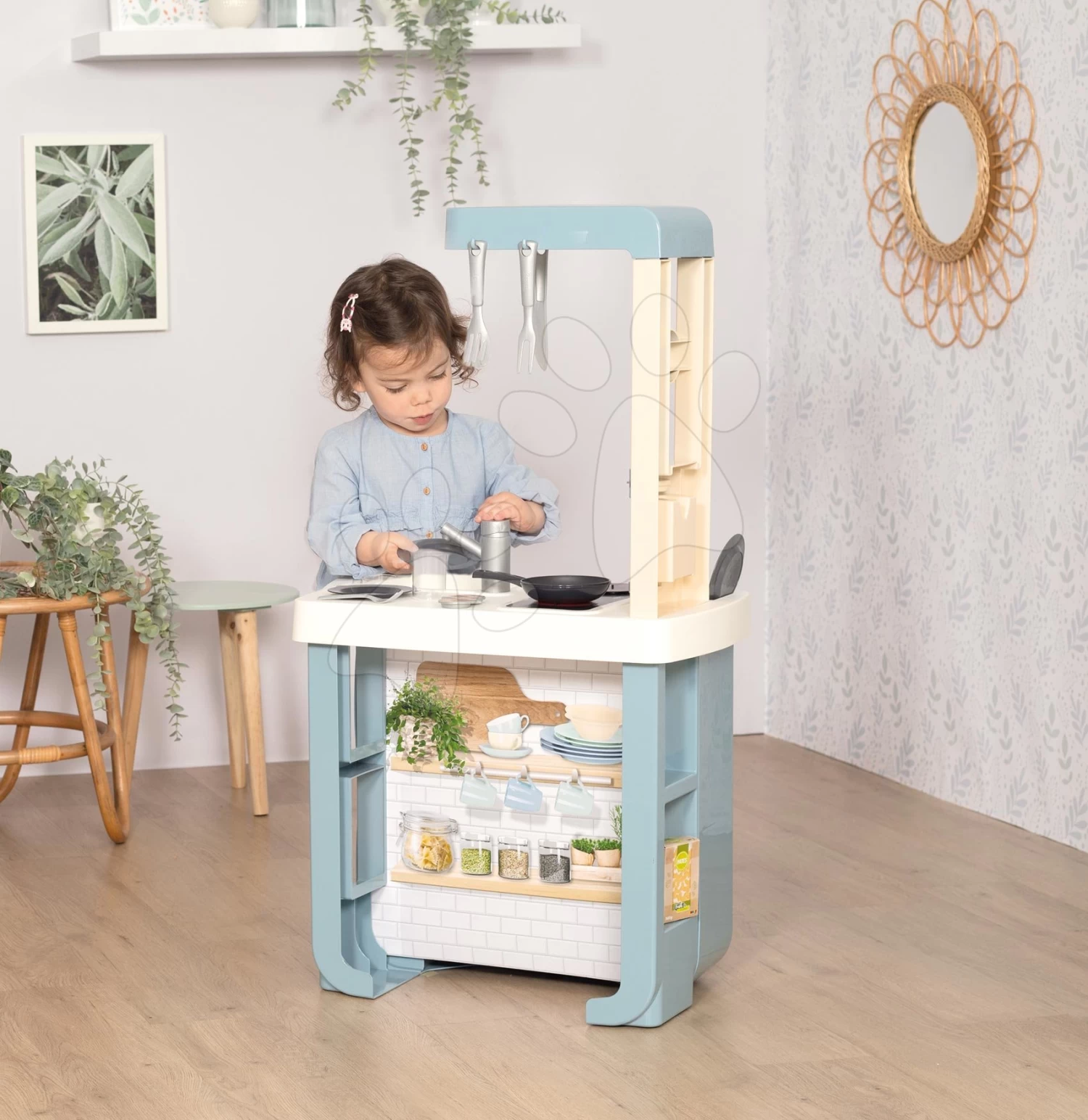 Spielküche Mit Sound Bon Appetit Kitchen Grey Smoby Mit Backofen Und Kühlschrank Mit 23 Zubehörteilen – Bild 7