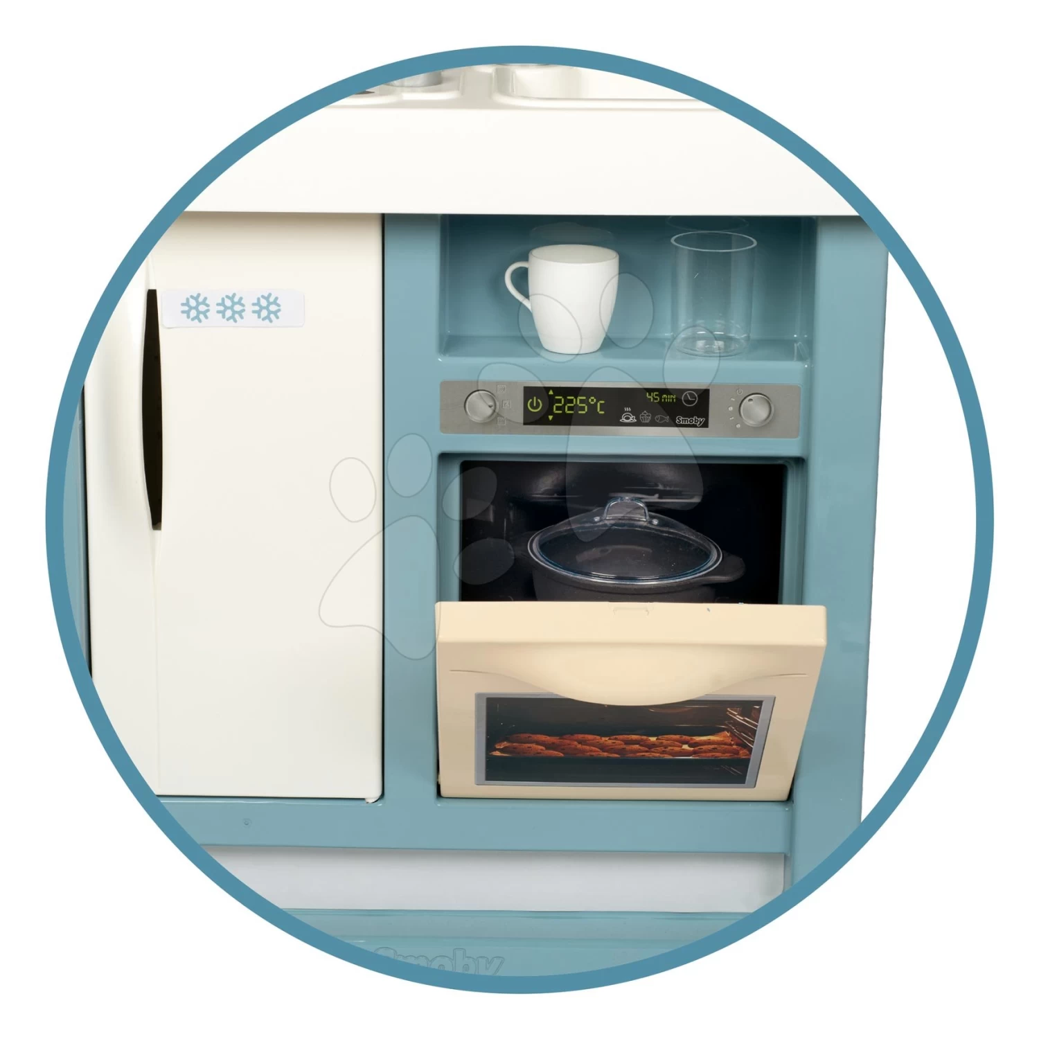 Spielküche Mit Sound Bon Appetit Kitchen Grey Smoby Mit Backofen Und Kühlschrank Mit 23 Zubehörteilen – Bild 8