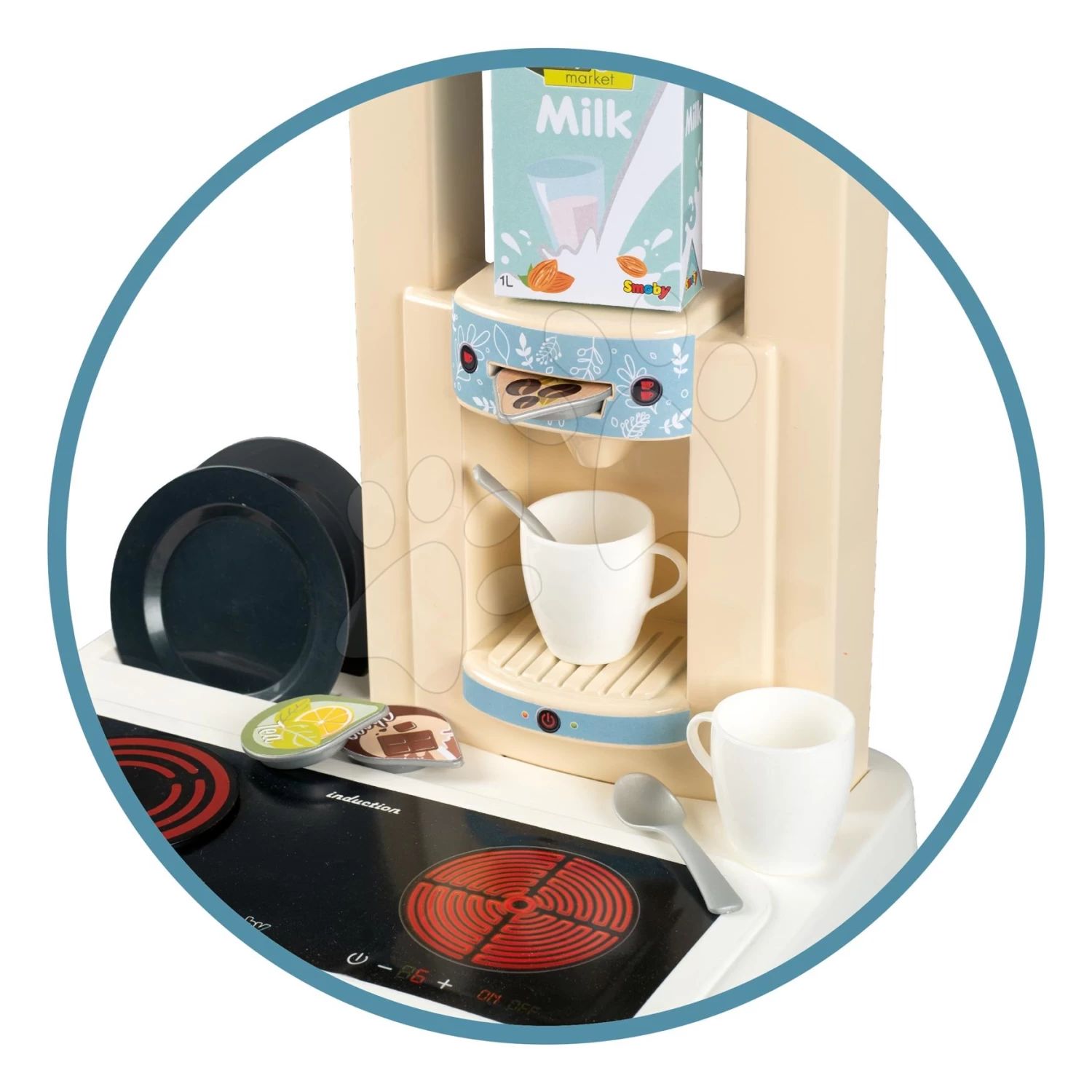Spielküche Mit Sound Bon Appetit Kitchen Grey Smoby Mit Backofen Und Kühlschrank Mit 23 Zubehörteilen – Bild 9