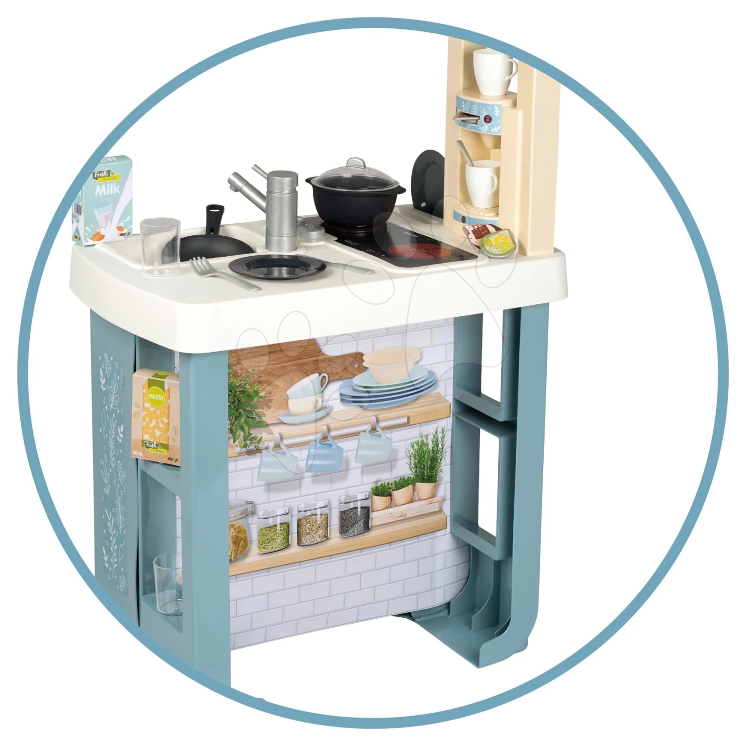 Spielküche Mit Sound Bon Appetit Kitchen Grey Smoby Mit Backofen Und Kühlschrank Mit 23 Zubehörteilen – Bild 10