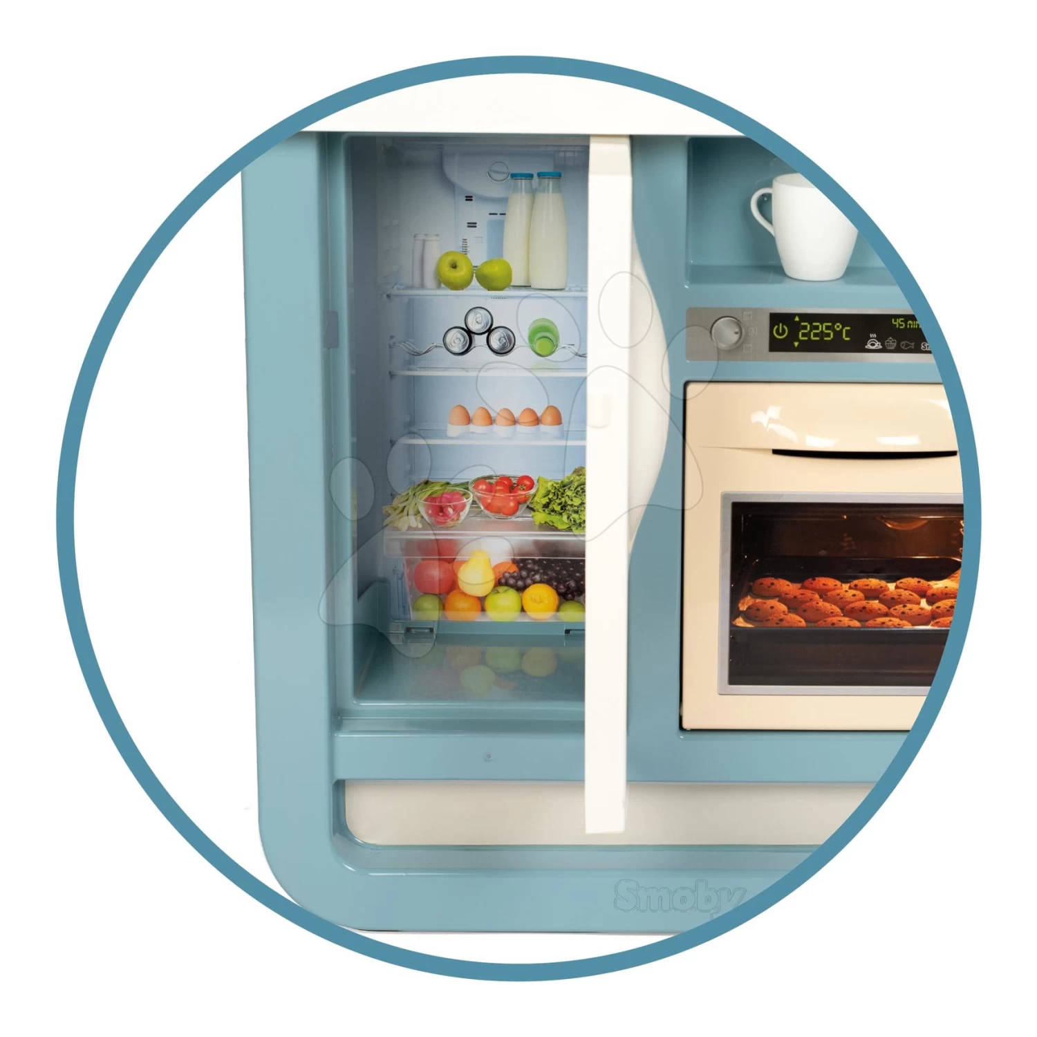 Spielküche Mit Sound Bon Appetit Kitchen Grey Smoby Mit Backofen Und Kühlschrank Mit 23 Zubehörteilen – Bild 11