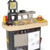 Set Restaurant Mit Spielküche Food Corner Smoby Doppelseitig Und Lebensmittelladen Und Elektronische Registrierkasse