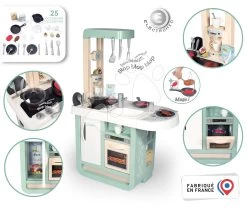 Spielküche Mit Elektronischen Funktionen Cherry Kitchen Smoby Mit Esstheke Und Elektrogeräten, 25 Zubehörteile - 96 Cm Höhe/49 Cm Theke