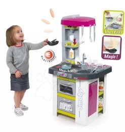 Küche Tefal Studio Bubble Smoby Elektronisch Mit Zaubersprudeln Und Soda-Maschine Mit 26 Zubehörteilen Lila-grün