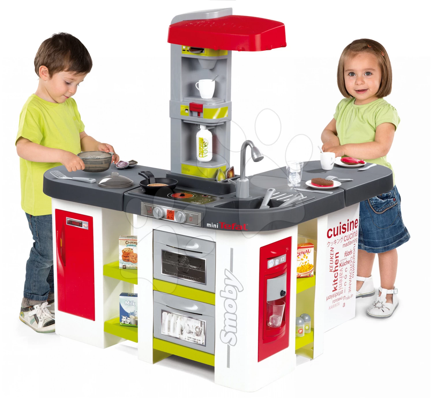 Set Küche Tefal Studio XXL Smoby Mit Magischem Sprudeln Und Einer Faltwerkstatt Black&Decker 3v1 – Bild 19