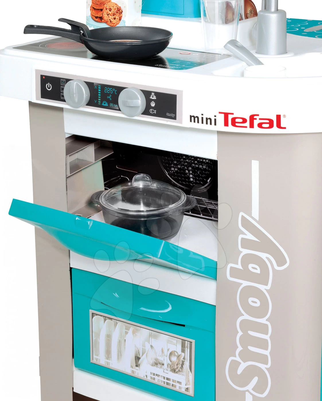 Küchenset Tefal Studio Bubble Smoby Türkis Elektronisch Mit Magischem Sprudeln Und Waffeleisen Mit Mixer, Kaffeemaschine Und Waffeln – Bild 7