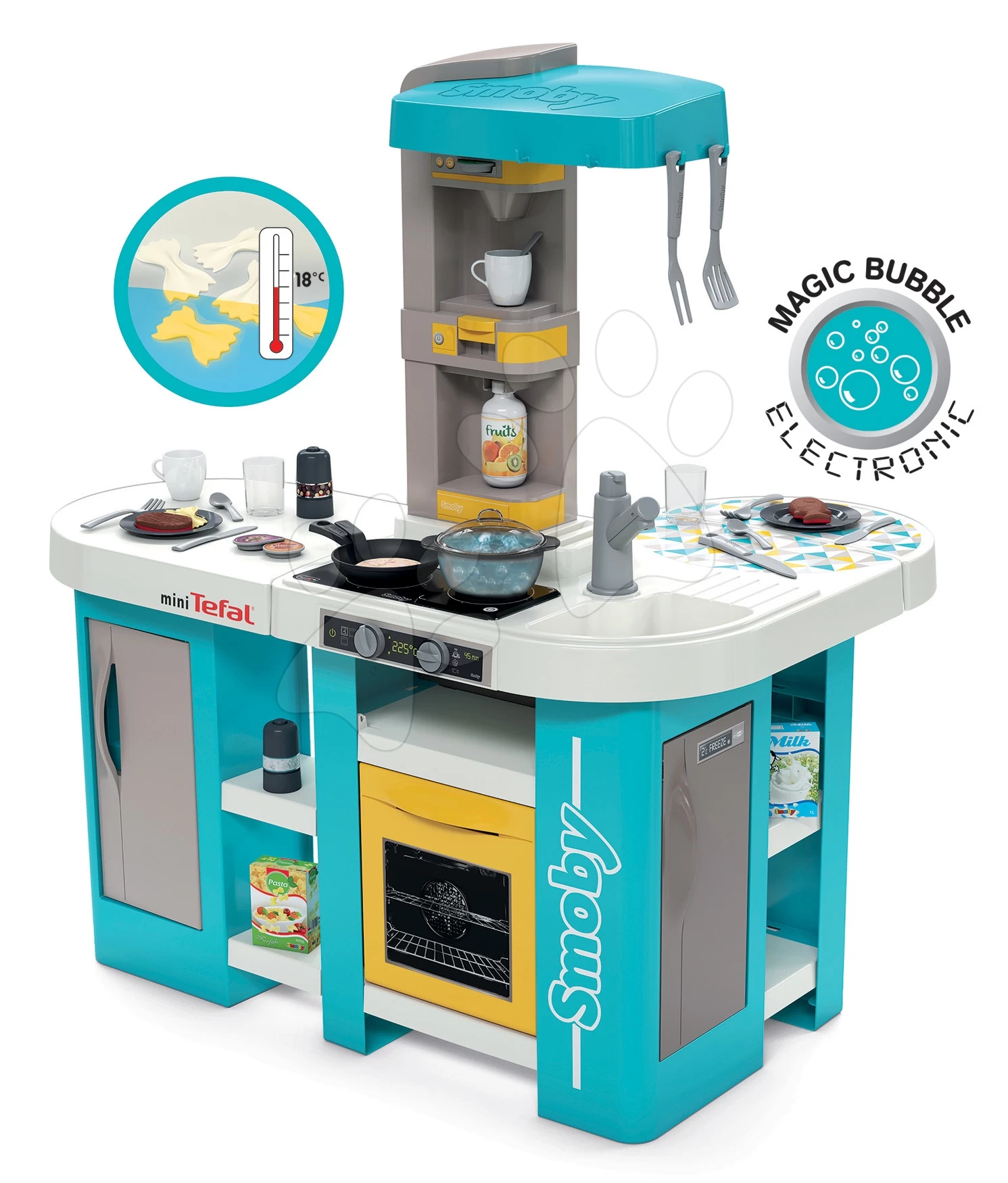 Küchenset Elektronisch Tefal Studio 360° XL Bubble Smoby Und Eine Mini-Shop-Kasse Mit Terminal – Bild 13