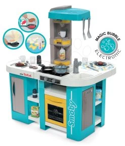 Küchenset Elektronisch Tefal Studio 360° XL Bubble Smoby Karotte Und Eiswagen Mit Burgern
