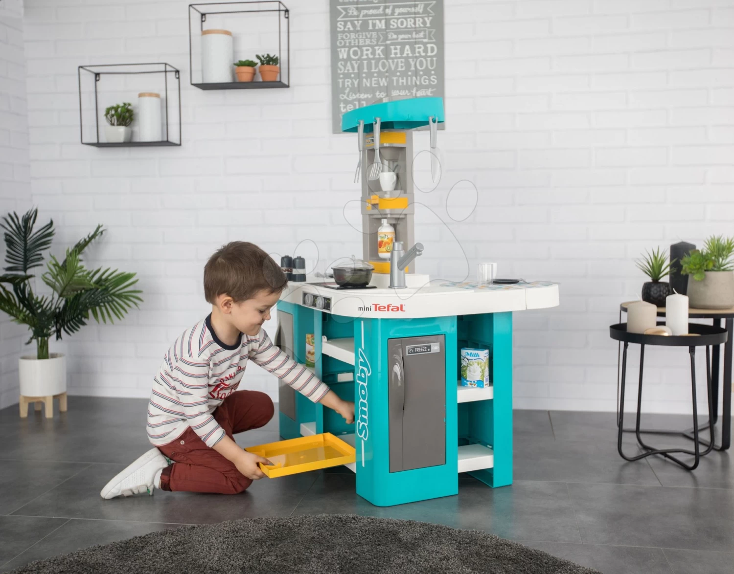 Elektronische Küche Tefal Studio 360 ° XL Bubble Smoby Türkis-gelb Mit Zaubersprudeln Und Pasta Mit 34 Zubehörteilen – Bild 20