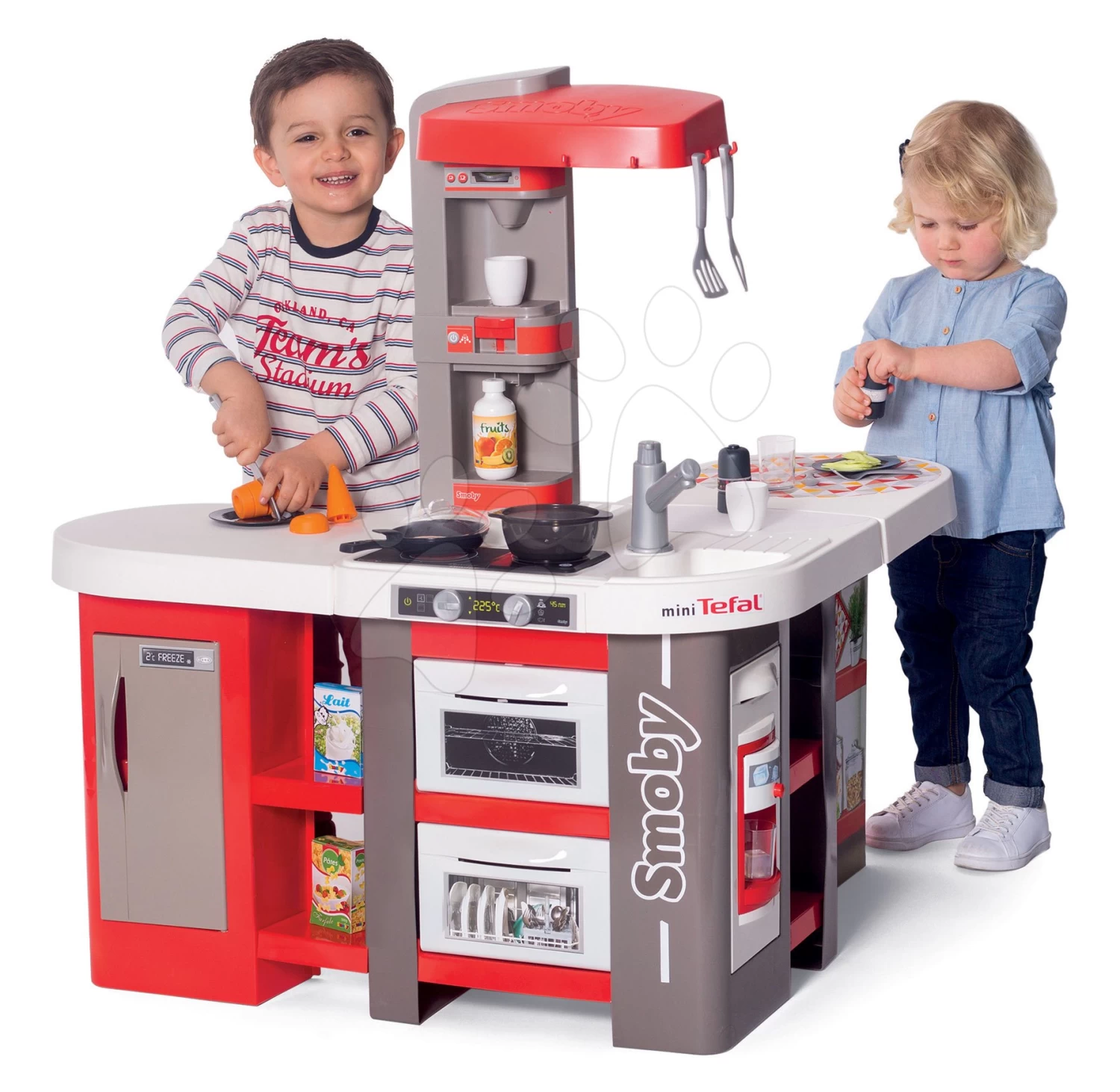 Küchenset Elektronisch Tefal Studio 360° XXL Bubble Smoby Karotte Und Little Pupils Malbank Und Magnete Mit Doppelseitiger Tafel – Bild 3