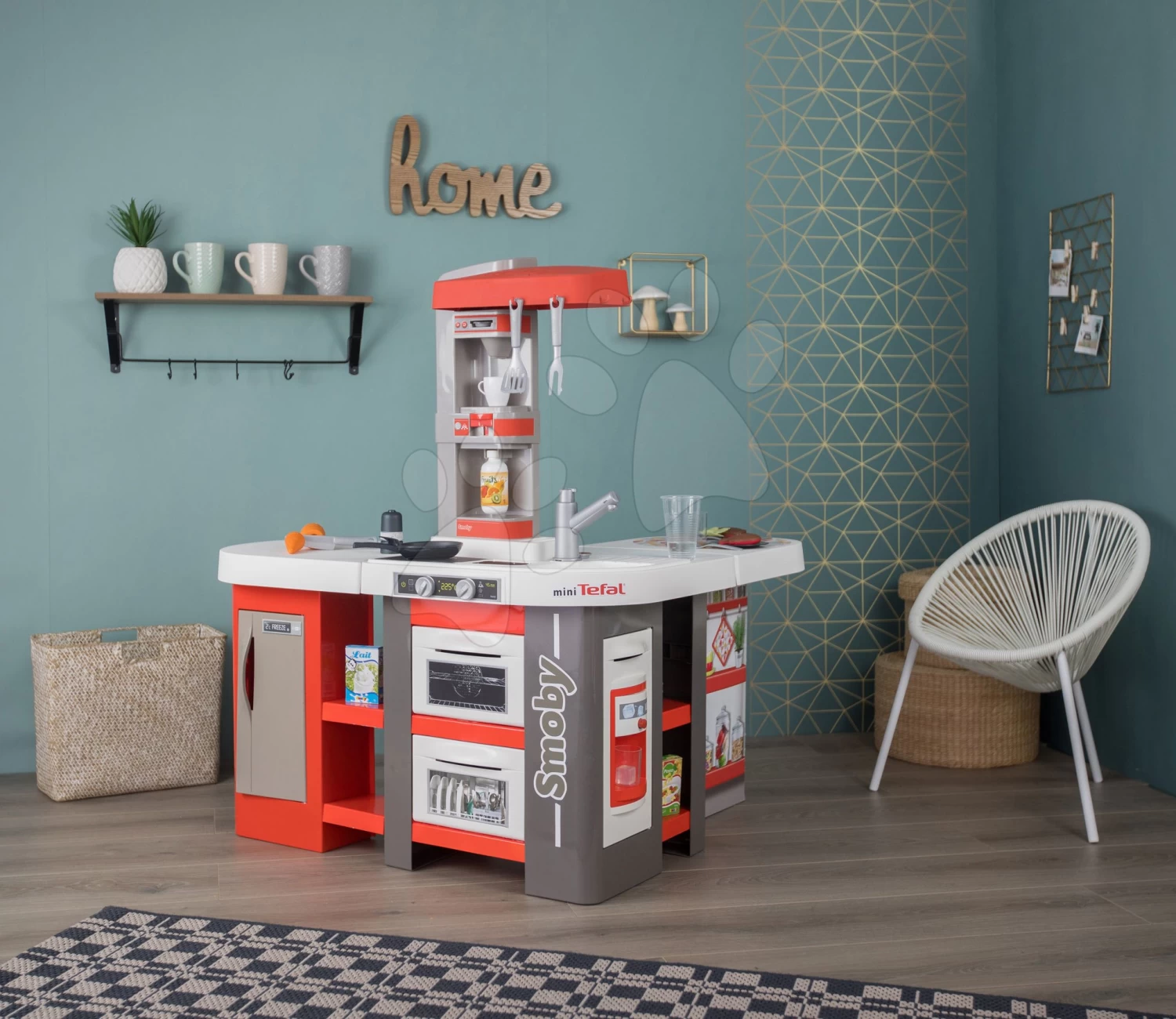 Küchenset Elektronisch Tefal Studio 360° XXL Bubble Smoby Karotte Und Little Pupils Malbank Und Magnete Mit Doppelseitiger Tafel – Bild 2