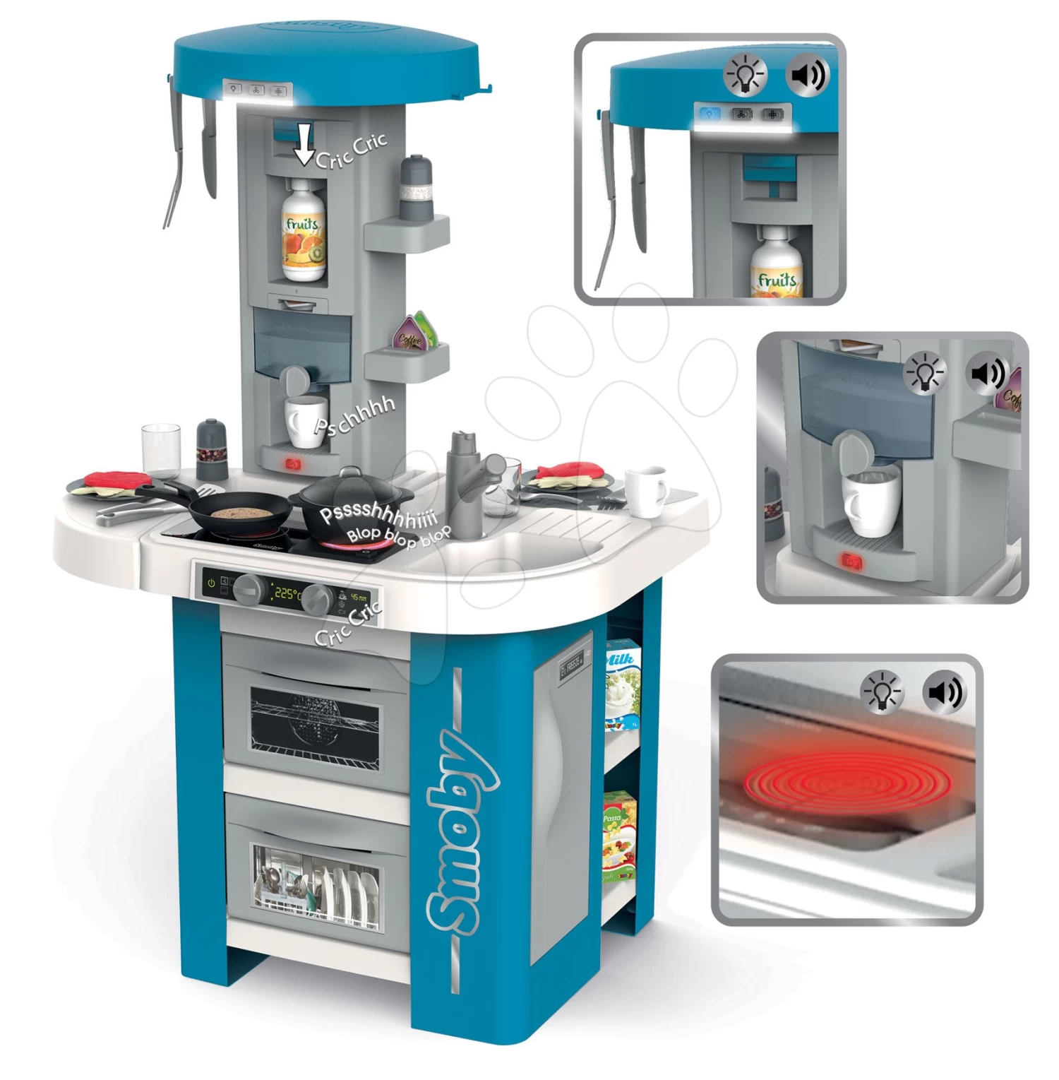 Set Küche Mit Technischer Ausstattung Tech Edition Smoby Elektronisch Mit Einem Café Mit Einer Funktionsfähigen Kasse Und Einer Einkaufstasche – Bild 15