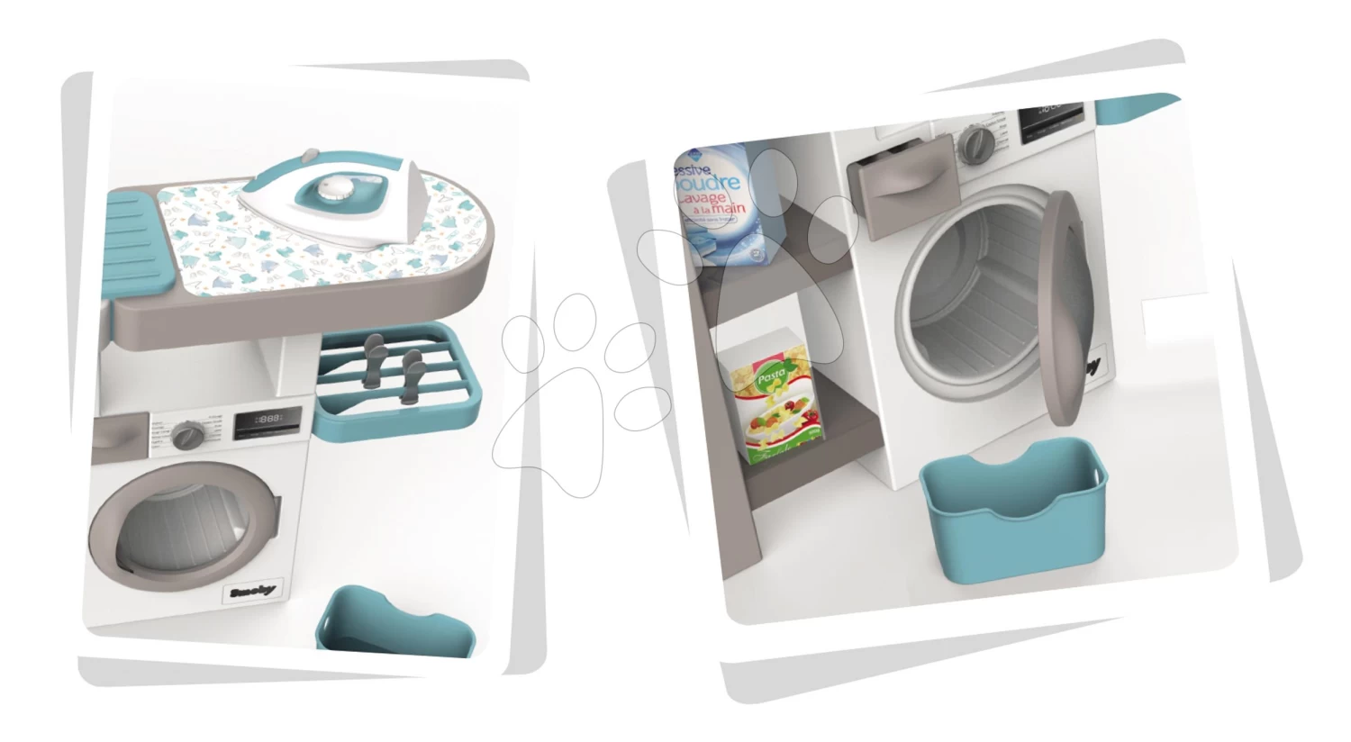 Set Elektronische Küche Mit Waschmaschine Und Bügelbrett Tefal Cleaning Kitchen 360° Smoby Ein Reinigungswagen Mit Mixer Und Ein Frühstücksset Mit Wasserkocher SM311050-8 – Bild 20