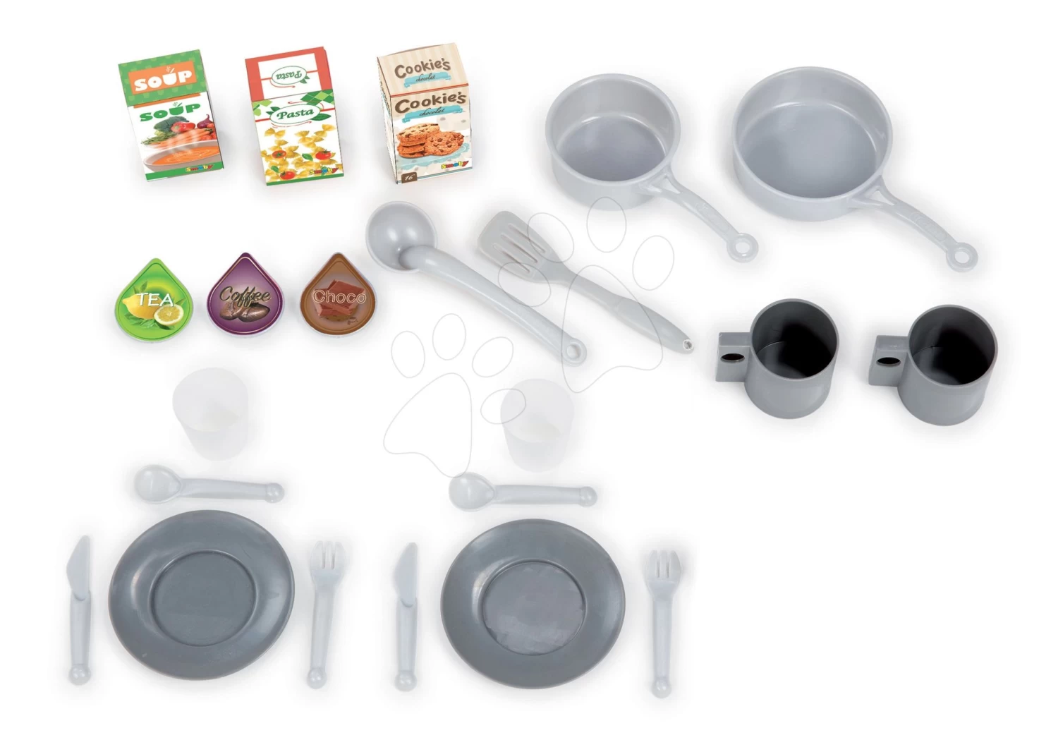 Set Klappküche Tefal Opencook Smoby Rot Mit Kaffeemaschine Und Kühlschrank Und Mit Stuhl Und Hocker – Bild 11