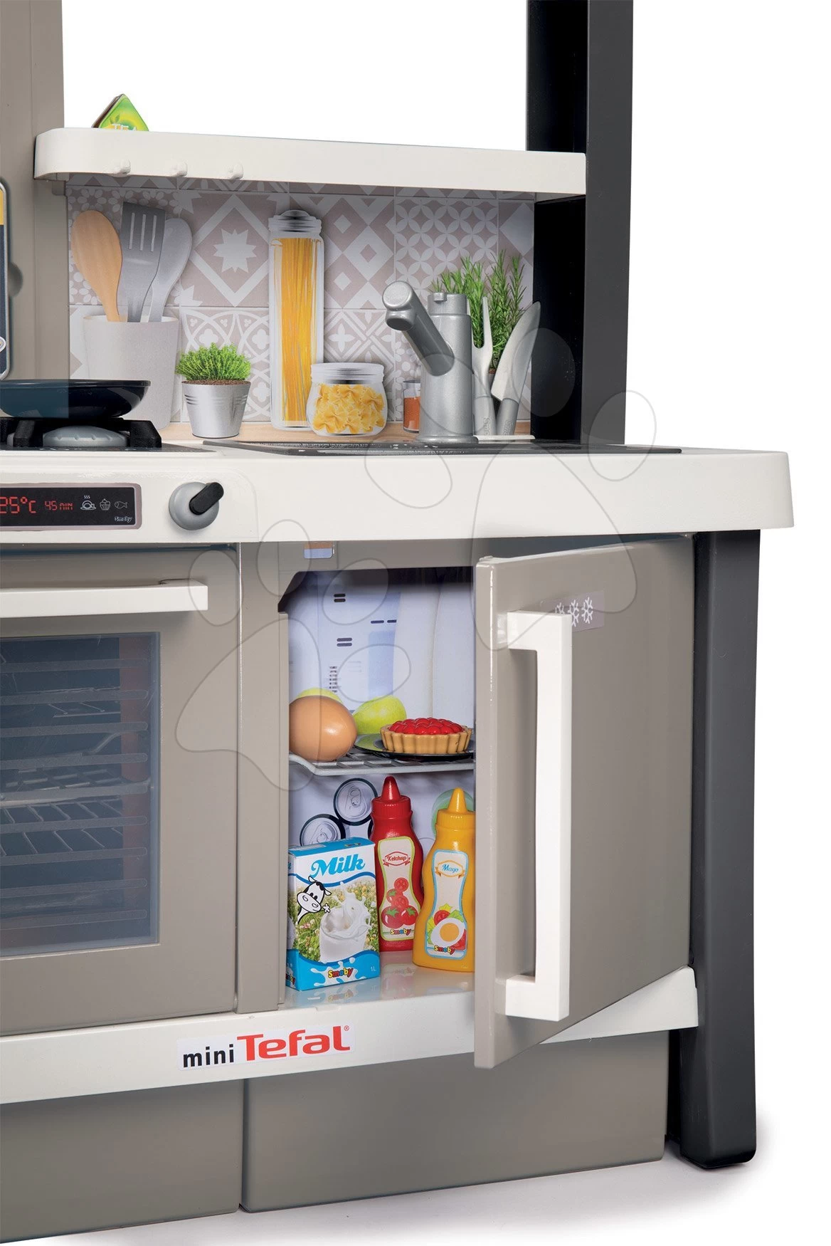 Set Küche Wachsend Mit Fließendem Wasser Tefal Evolutive Smoby Und Eine Mikrowelle Mit Tefal-Geräten – Bild 20