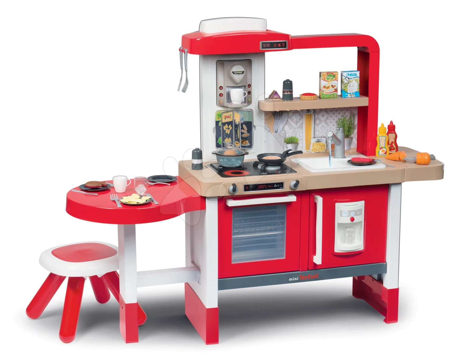 Set Küche Wachsend Mit Fließendem Wasser Tefal Evolutive Grand Chef Smoby Und Eine Pizzeria Mit Kasse Und Waffeleisen – Bild 9