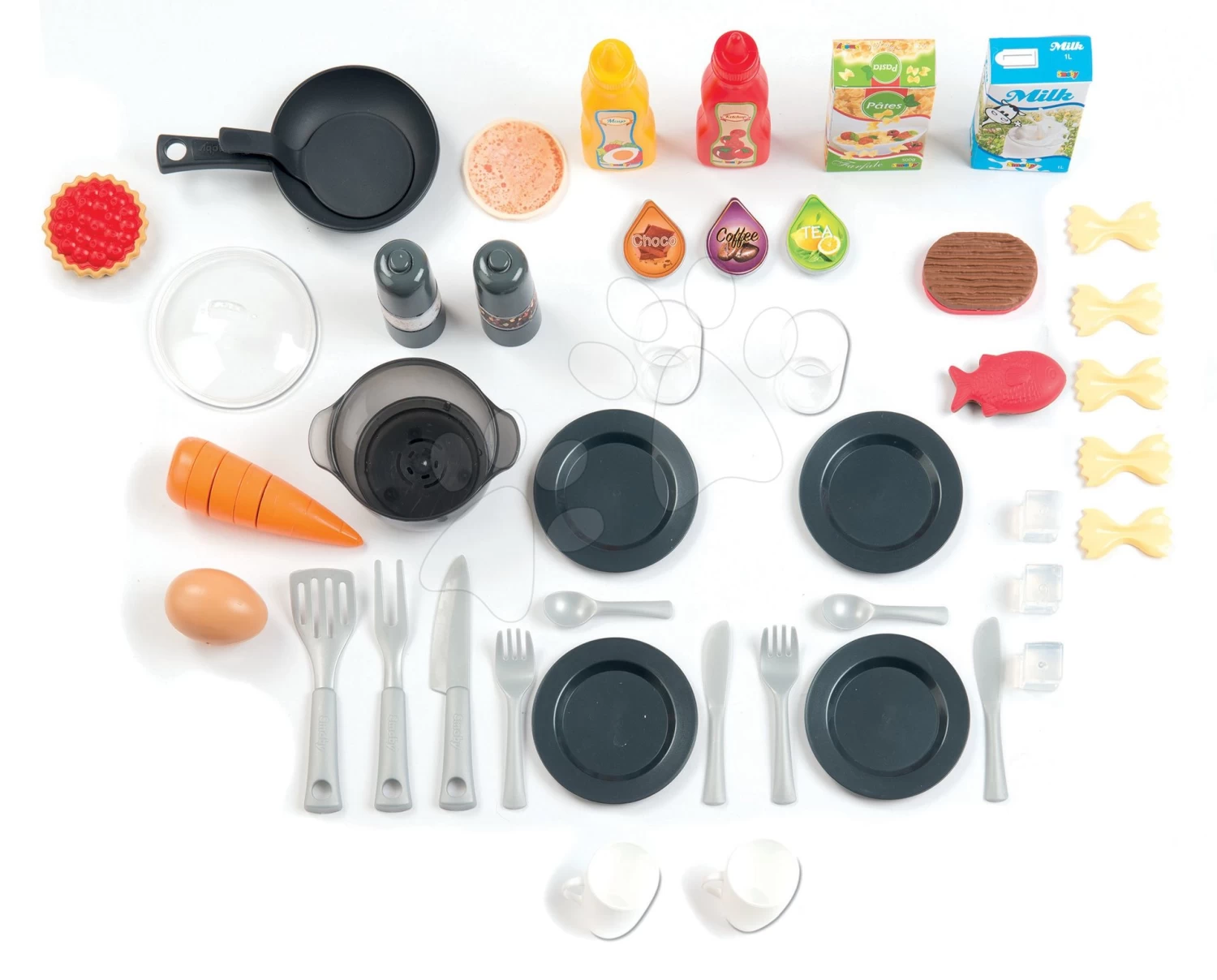Set Küche Wachsend Mit Fließendem Wasser Tefal Evolutive Grand Chef Smoby Und Zeichenbank Zeichnen Und Löschen Mit Ablage – Bild 7