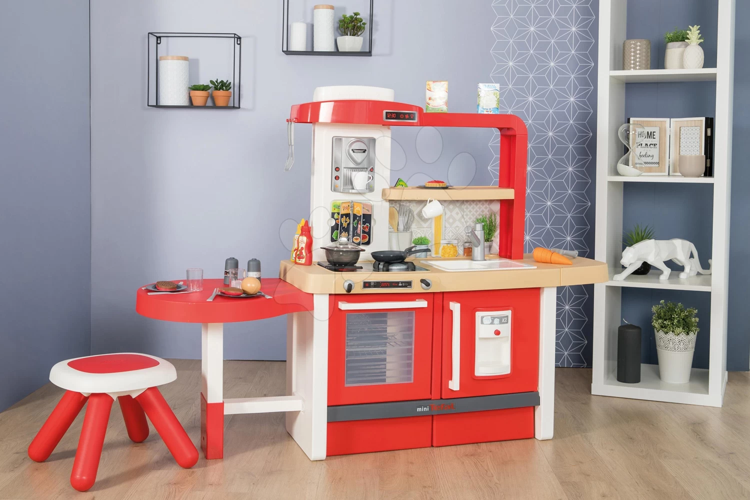 Set Küche Wachsend Mit Fließendem Wasser Tefal Evolutive Grand Chef Smoby Und Eine Pizzeria Mit Kasse Und Waffeleisen – Bild 17