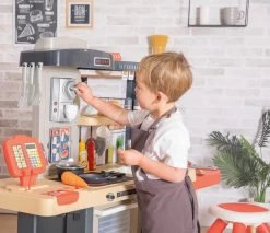 Set Restaurant Mit Elektronischer Küche Chef Corner Restaurant Smoby Mit Puppenwagen Für Zwei Puppen DeLuxe Maxi Cosi&Quinny Grey