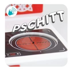 Reiseküche Cook&Go Red Smoby Klappbar Elektronisch Mit Sound Funktionen Und 17 Zubehörteilen