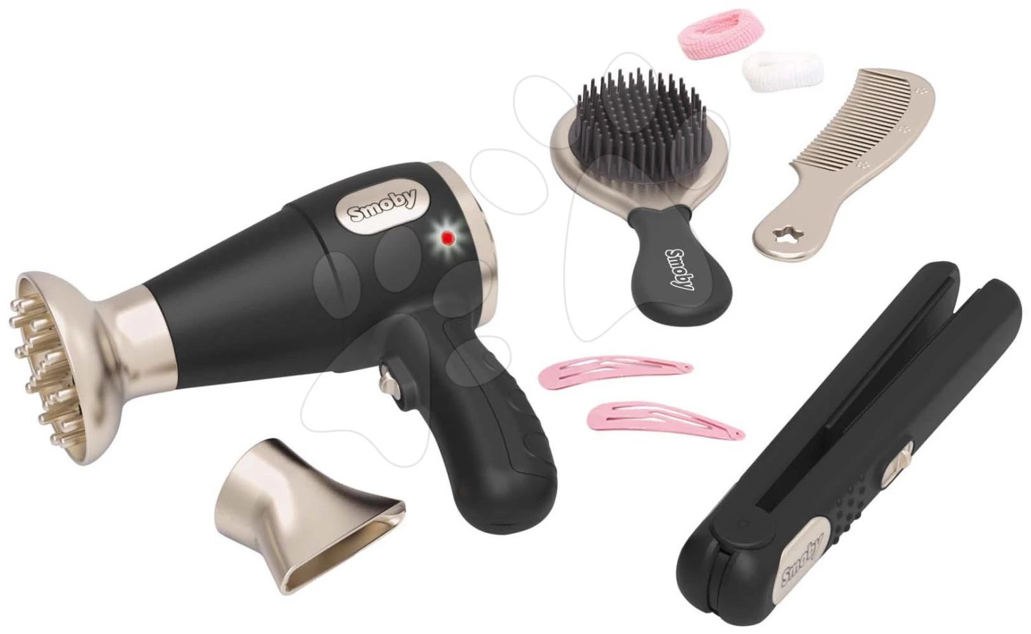 Set Elektronische Küche Mit Waschmaschine Und Bügelbrett Tefal Cleaning Kitchen 360° Smoby Und Der Dreiflügelige Friseurladen Barber Und Ein Elektronischer Haartrockner SM311050-25 – Bild 5
