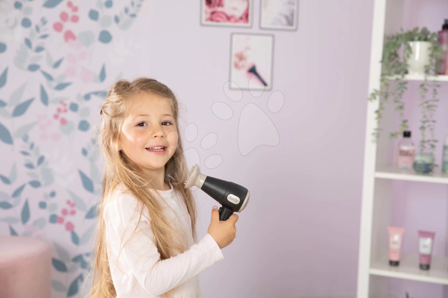 Set Elektronische Küche Mit Waschmaschine Und Bügelbrett Tefal Cleaning Kitchen 360° Smoby Und Der Dreiflügelige Friseurladen Barber Und Ein Elektronischer Haartrockner SM311050-25 – Bild 10