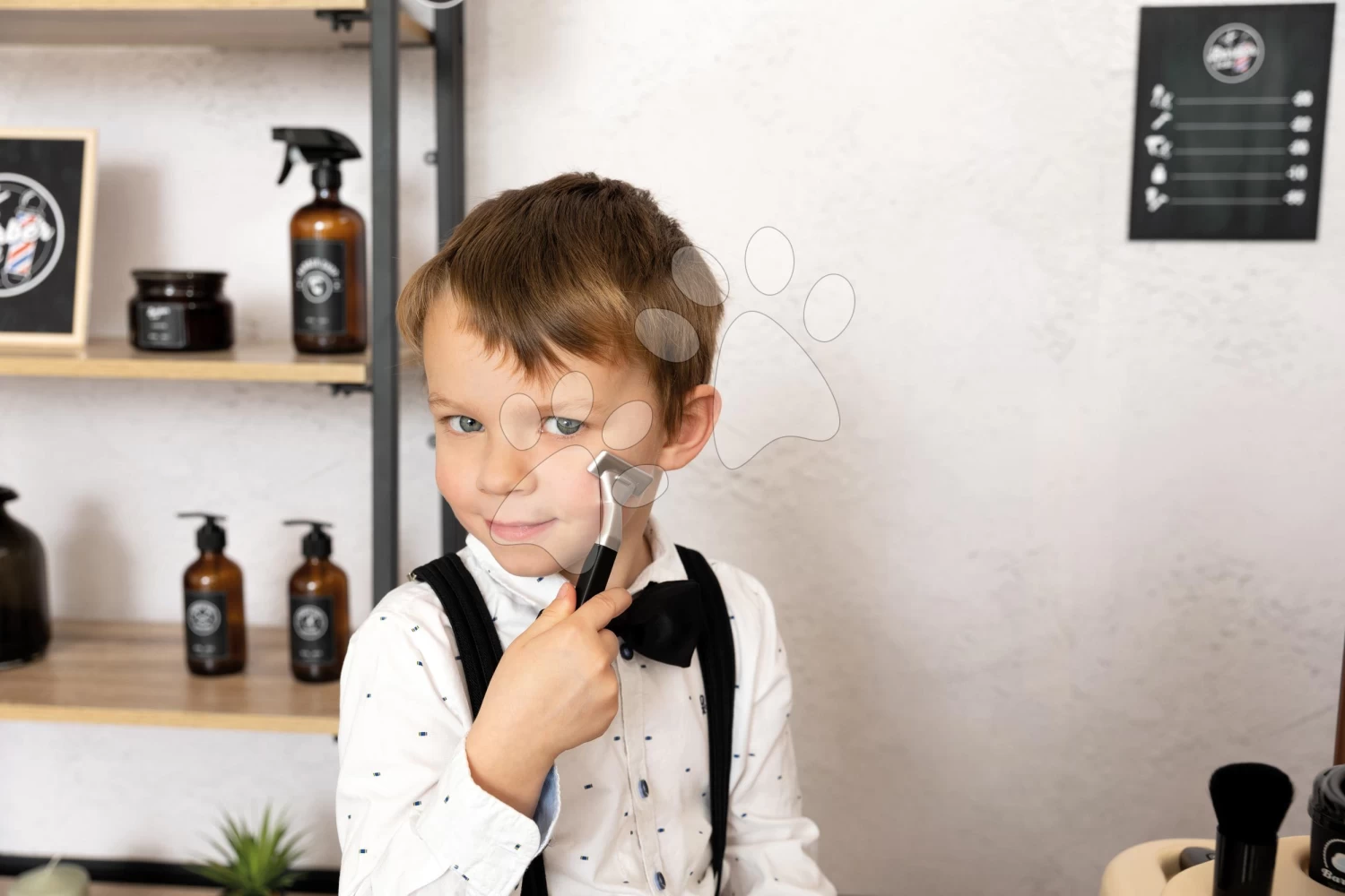 Set Elektronische Küche Mit Waschmaschine Und Bügelbrett Tefal Cleaning Kitchen 360° Smoby Und Der Dreiflügelige Friseurladen Barber Und Ein Elektronischer Haartrockner SM311050-25 – Bild 20