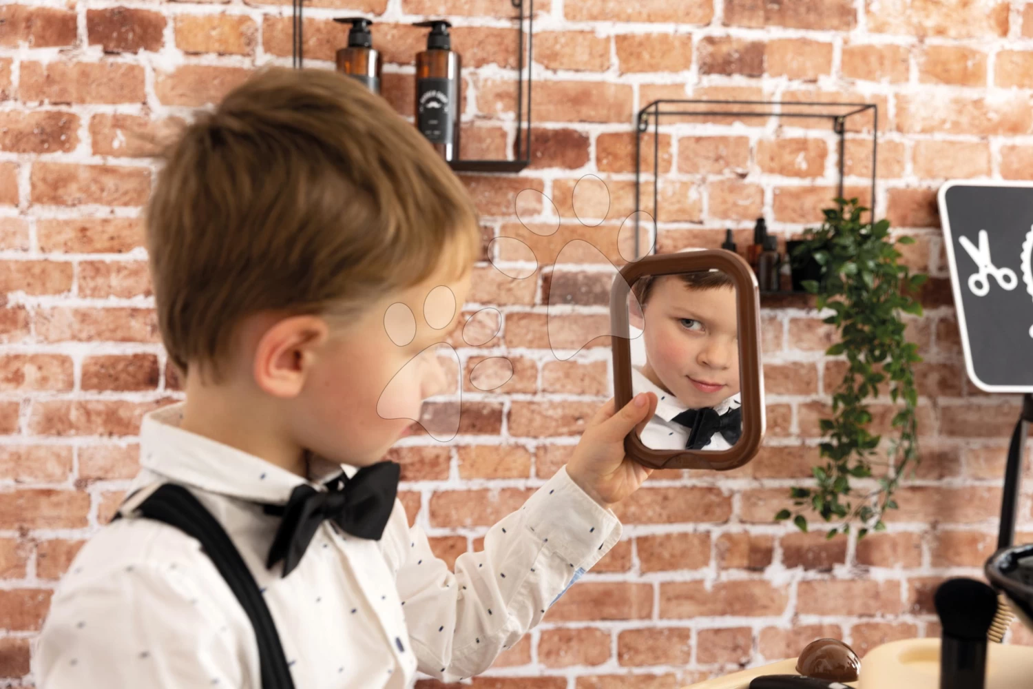 Set Elektronische Küche Mit Waschmaschine Und Bügelbrett Tefal Cleaning Kitchen 360° Smoby Und Der Dreiflügelige Friseurladen Barber Und Ein Elektronischer Haartrockner SM311050-25 – Bild 17