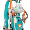Set Spielküche Mit Sounds Cherry Kitchen Green Smoby Und Ein Reinigungswagen Mit Staubsauger Und Bügelbrett
